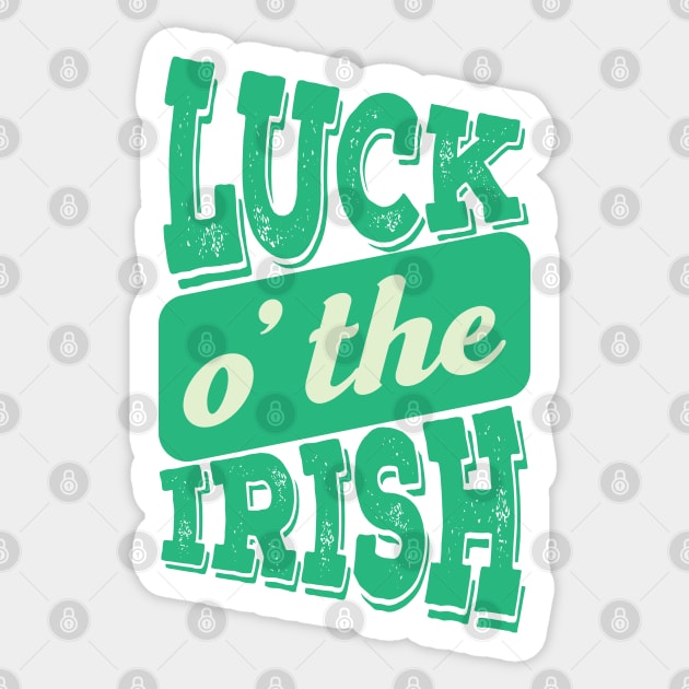 Luck O' The Irish Sticker by ColoredRatioDesign